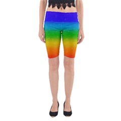 Rainbow Mythical Silkens Yoga Cropped Leggings