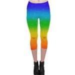 Rainbow Mythical Silkens Capri Leggings - Capri Leggings 