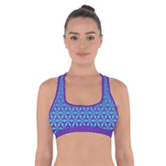 Fade fractal pattern cross back - Cross Back Sports Bra