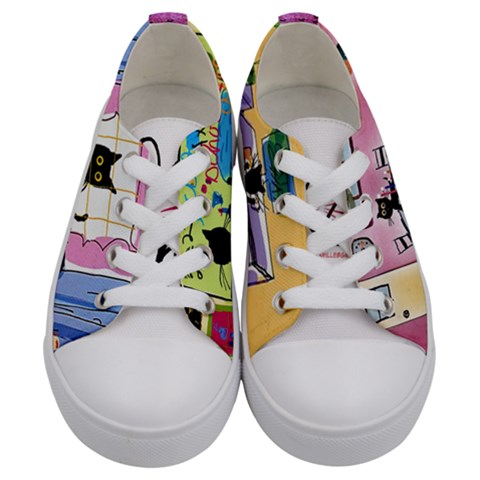 Kids  Low Top Canvas Sneakers 