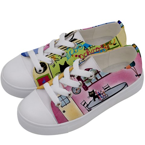 Kids  Low Top Canvas Sneakers 