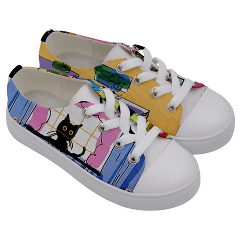 Kids  Low Top Canvas Sneakers 