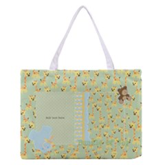 Oh Baby, Baby-Boy Medium Zipper Tote Bag - Zipper Medium Tote Bag