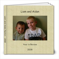 Liam and Aidan 2008 - 8x8 Photo Book (20 pages)