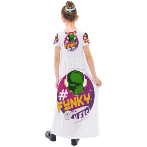 Kids  Short Sleeve Maxi Dress 