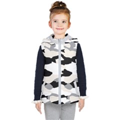 Kids puffer vest - camo gray onyx deer gray - Kids  Hooded Puffer Vest