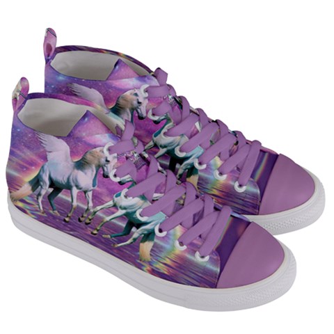 Women s Mid-Top Canvas Sneakers 