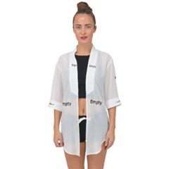 Open Front Chiffon Kimono