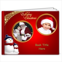 June Red and Green Christmas 9x7 book (20 Pages) - 9x7 Photo Book (20 pages)