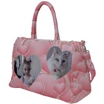 Pink Hearts Duffel Travel Bag