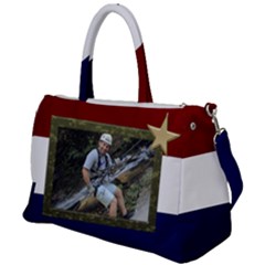 Red White and Blue Duffel Travel Bag