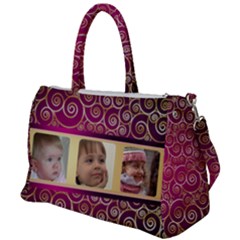 Pink and Gold Duffel Travel photo bag - Duffel Travel Bag