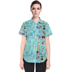 DOFM F button shirt 2 - Women s Short Sleeve Shirt