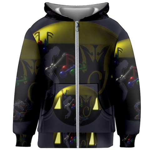 Kids  Zipper Hoodie Without Drawstring 