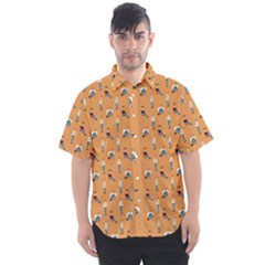 Morrissey and Cat - Men s Short Sleeve Shirt