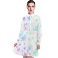 Long Sleeve Chiffon Shirt Dress