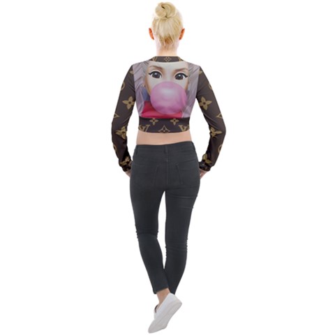 Long Sleeve Cropped Velvet Jacket 