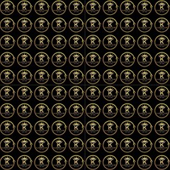 Black Pattern Fabric