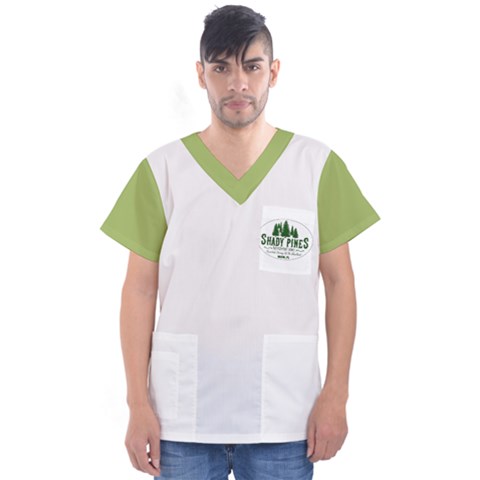 Men s V-Neck Scrub Top 