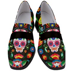 Women s Chunky Heel Loafers