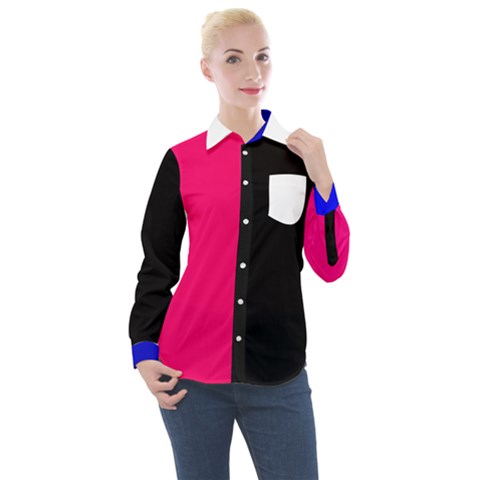 Women s Long Sleeve Pocket Shirt 