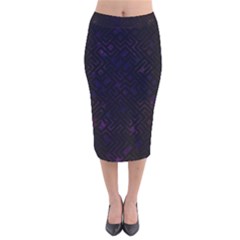 Velvet Midi Pencil Skirt