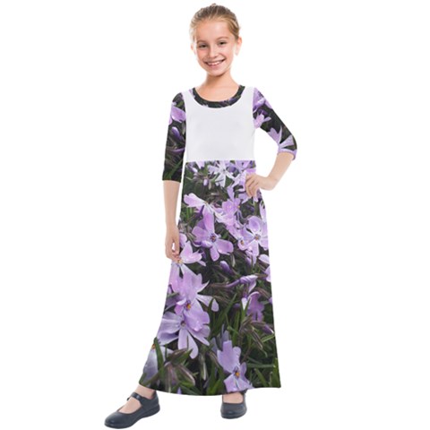 Kids  Quarter Sleeve Maxi Dress 