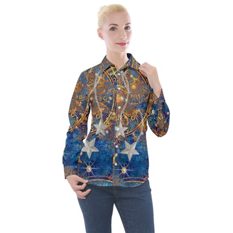 Women s Long Sleeve Pocket Shirt 