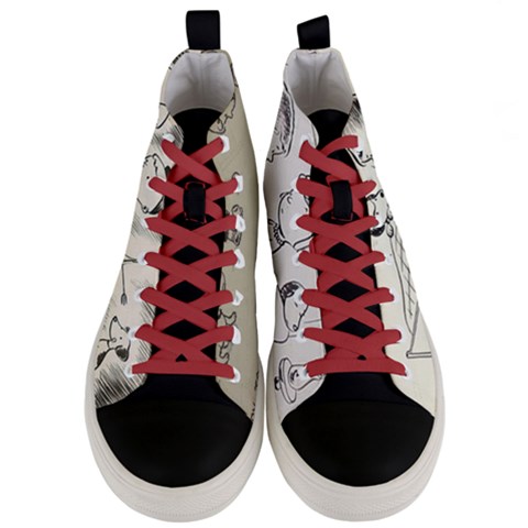 Men s Mid-Top Canvas Sneakers 