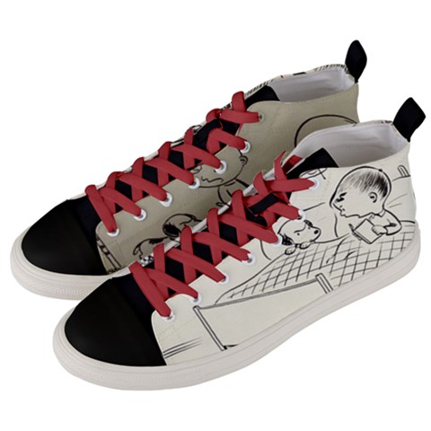 Men s Mid-Top Canvas Sneakers 