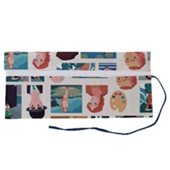 Roll Up Canvas Pencil Holder (S) 