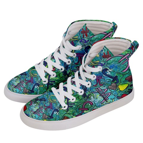 Women s Hi-Top Skate Sneakers 