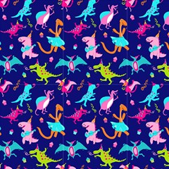Dinosaur Party Fabric by annette