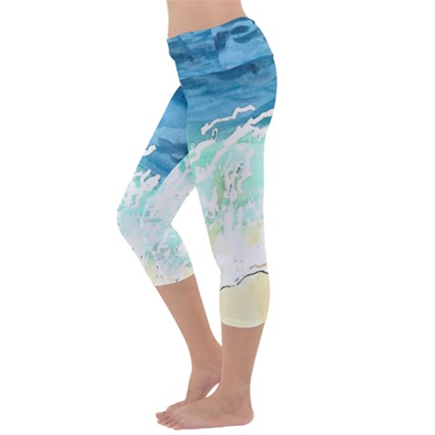 Capri Yoga Leggings Back