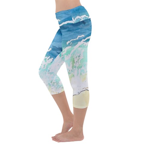 Capri Yoga Leggings Back