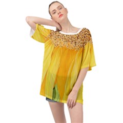 chiffon oversized top sun and stars - Oversized Chiffon Top