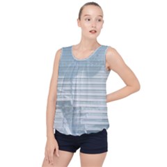 Bubble Hem Chiffon Tank Top