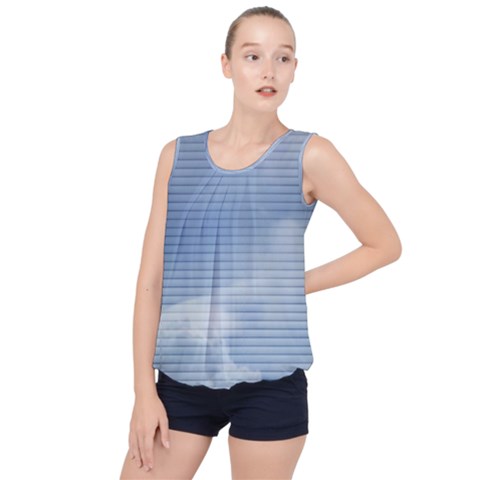 Bubble Hem Chiffon Tank Top 