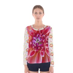 flower trial  - Women s Long Sleeve T-Shirt