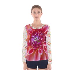 flower trial  - Women s Long Sleeve Tee