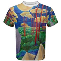 T-shirt - cotton - men s large  - Men s Cotton T-Shirt