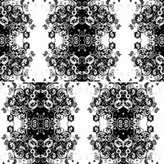 Black N White Swirl Pattern by chaoticclothingdesigns