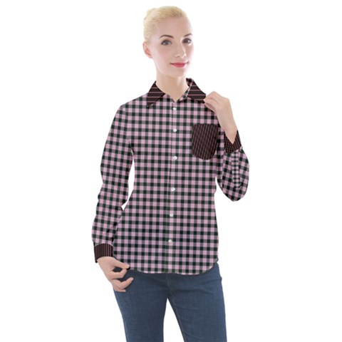 Women s Long Sleeve Pocket Shirt 