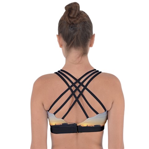 Cross String Back Sports Bra 