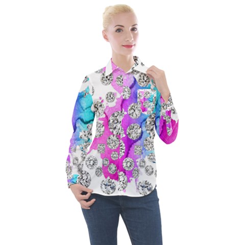 Women s Long Sleeve Pocket Shirt 