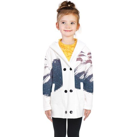 Kids  Double Breasted Button Coat 