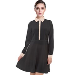 Long Sleeve Chiffon Shirt Dress