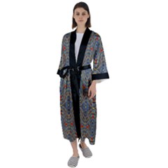 KimonoMarriottCarpet - Maxi Satin Kimono