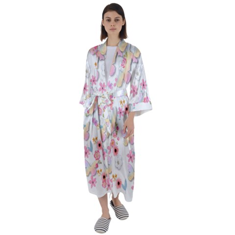 Maxi Satin Kimono 