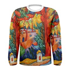 T-shirt - cotton - men s large - long sleeves - adobe sanctuary - Men s Long Sleeve T-Shirt